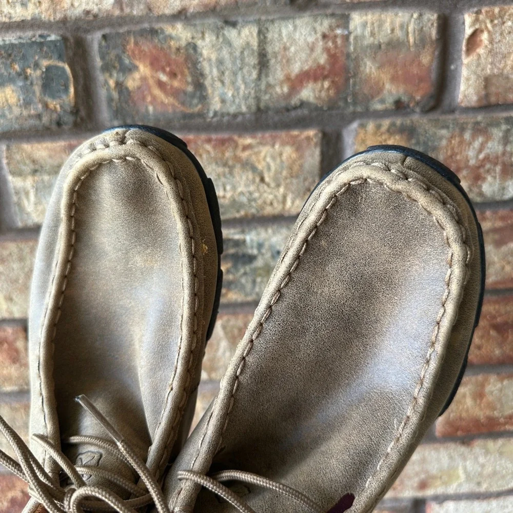 Twisted X Kids Driving Moc Shoes YDM0001 Brown Distressed Leather Size 4M